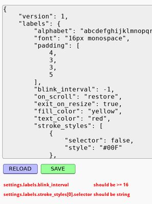Configuration options