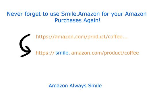 Never forget to use your FREE donation while shopping on Amazon!