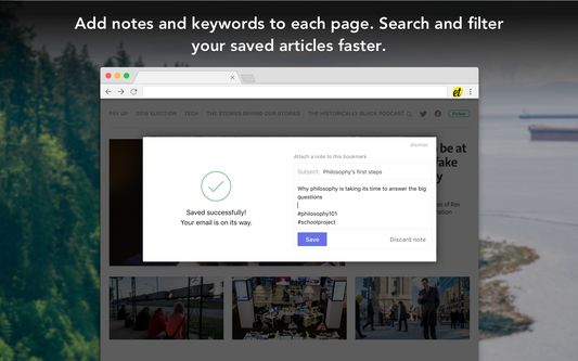 Add keywords and notes to your bookmarks. This will help you search and retrieve your bookmarks faster.