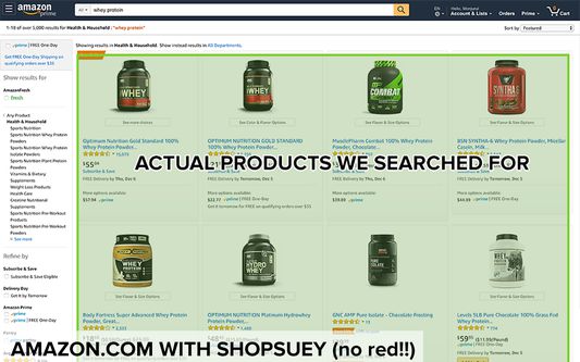 With ShopSuey! Finally, Amazon without the spam!