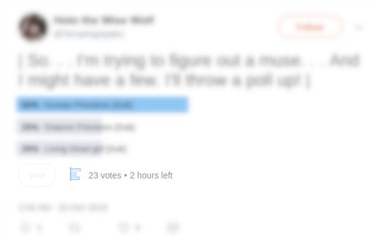 Clicked on the button, the result of a poll will be shown.