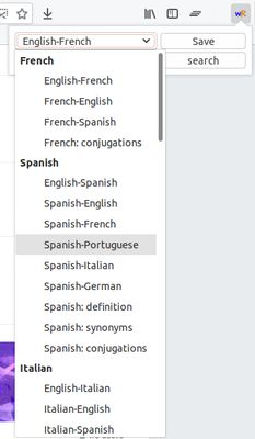 Select the languages !