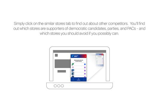 On the Competitors tab - you can get ideas for other companies to shop from the better align with your values.