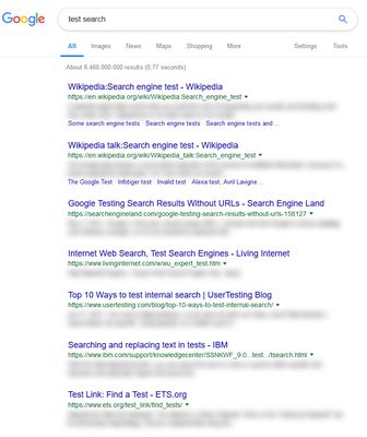 Example of what the Add-On can do, on a Google search result