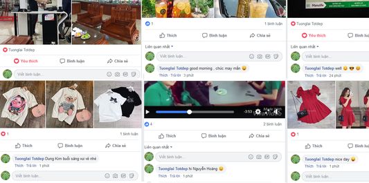 result when save, system will make action Like, Love ,... , and comment . Kết quả sau khi lưu , hệ thống sẽ tự thực hiện các cảm xúc yêu thích, và bình luận với nội dung theo ý của bạn