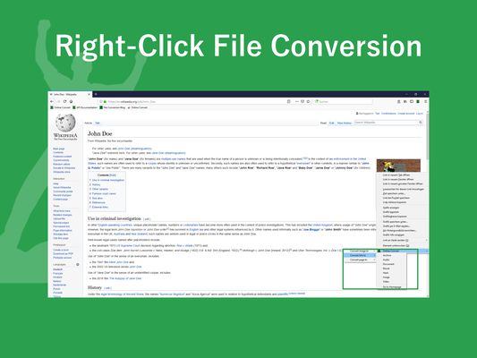 Right-Click File Conversion