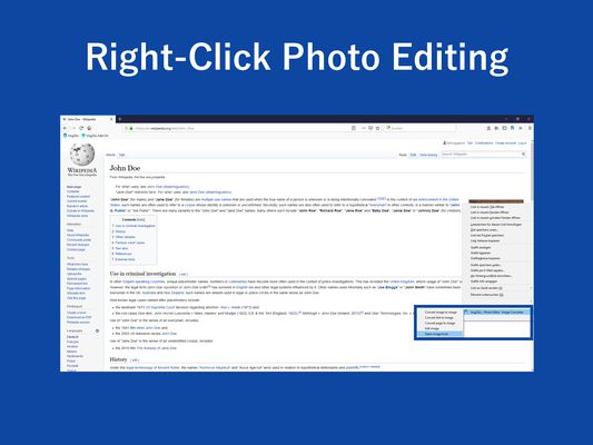 Right-Click Photo Editing