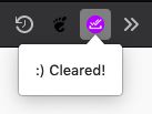 Simply click the icon :)