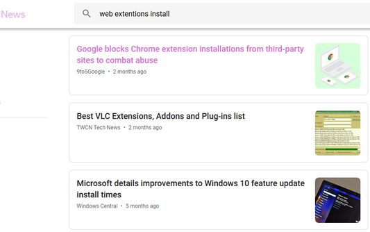 e.g. Google blocks Chrome extension installations from third-party