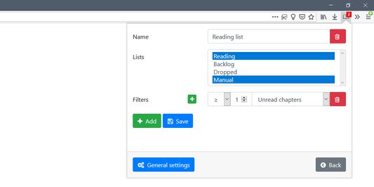 Reading list management