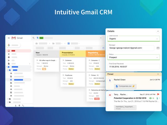 Intuitive Gmail CRM