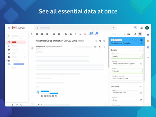 See all essential data at once