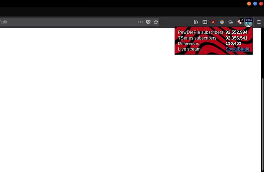 The popup and the badge of the extension