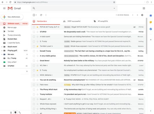 Trumpified Gmail account