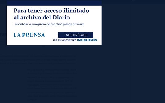 This add-on hides this modal when you browse old articles at laprensa.com.ni