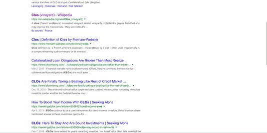 ClosReplace acting on search results
