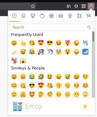 Select any emoji directly from your browser with this emoji picker.