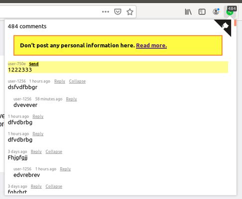 Comments for the example.com domain.