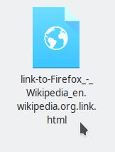 To use the link file later, just open it as you would a regular HTML file.