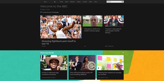 Main BBC Homepage