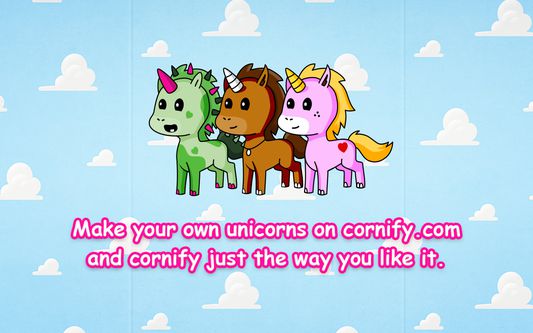 Create your own unicorns on cornify.com and add them.
