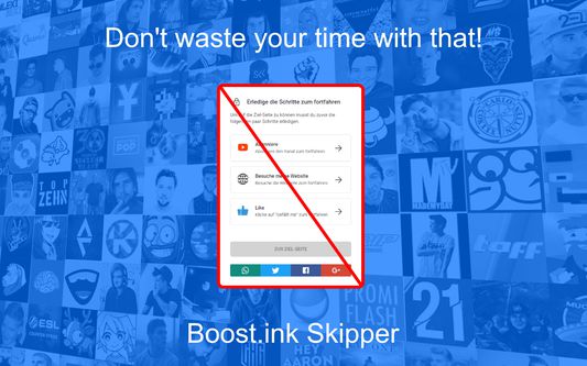 Boost.ink Skipper automtaically skips annoying challenges for you.