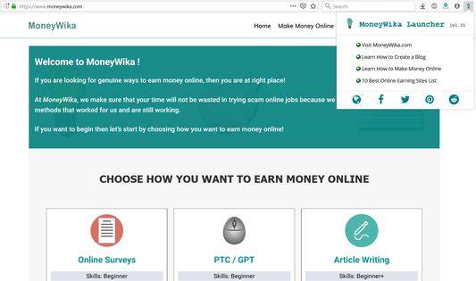 MoneyWika Launcher Firefox Add-on