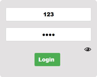 Add a Eye Icon near password fields to hide or show passwords.