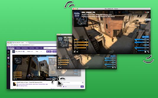 Twitch can also be put in windowed mode