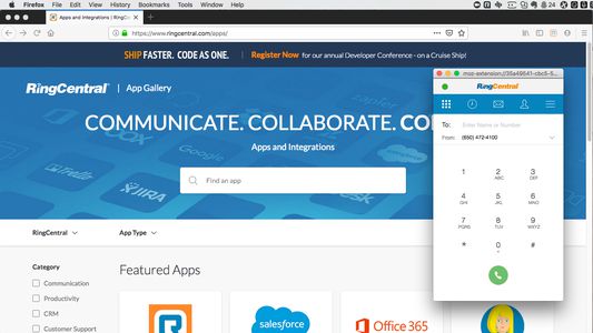 Meet the RingCentral for Firefox!
