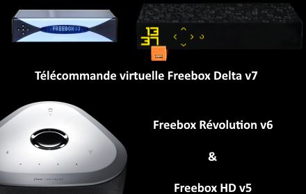 Télécommande Virtuelle Freebox Delta v7 / Révolution v6 / HD v5