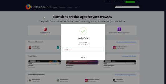 Example of using InstaCalc