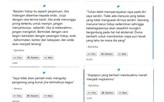 Stoic Quotes in Indonesian Language