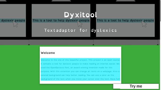 Dyxitool is the extension for people with dyslexia.