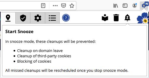 Snooze temporarily to avoid issues with payment websites