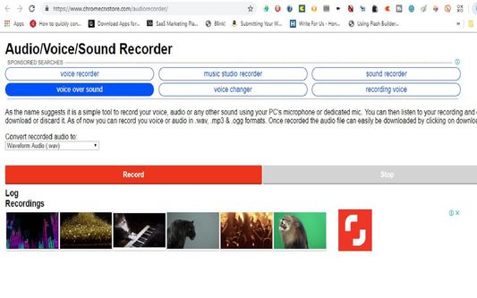 Simple Audio Voice Sound Recorder Download for Mozilla