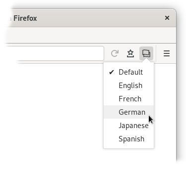 Select which language identifier you want to send to webservers by just picking it from an easily accessible list.