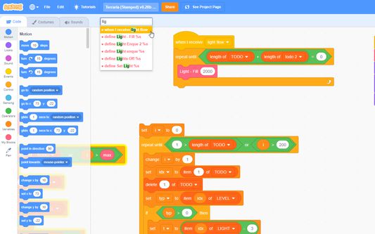 Filter hat blocks, variables & lists usages using Ctrl+F shortcut