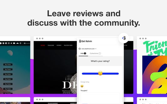 Leave reviews and discuss with the community.
