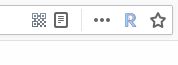 If there is at least one path to detect, an icon appears in the address bar.