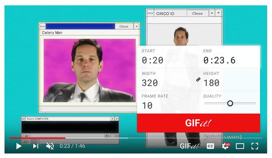 GIFit's in use on one of the loveliest YouTube videos ever.