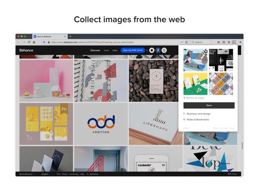 Collect images from the web