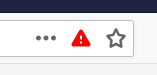 Warning shown when non-built-in certificate detected.