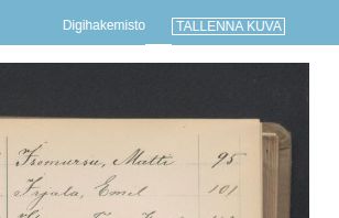 Tällainen linkki tulee digitaaliarkiston oikeaan ylänurkkaan.