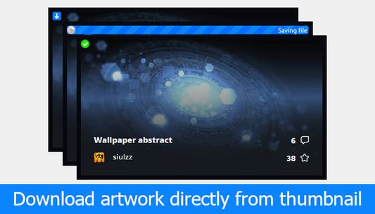 Download artwork directly from thumbnail