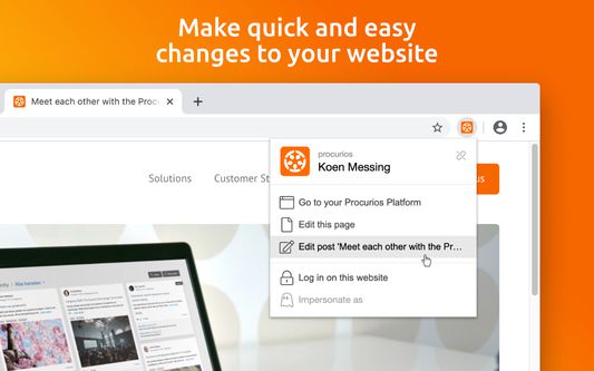 Make quick and easy changes to your website