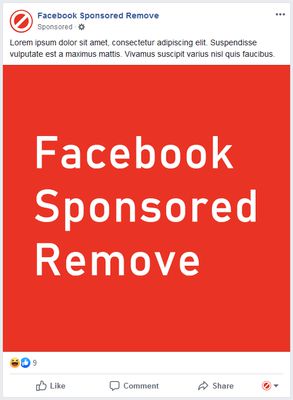 Facebook Sponsored Remove