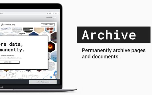 Permanently archive web pages.