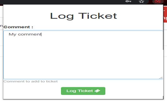 Enter Description of Ticket