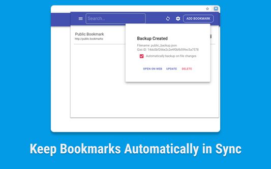 Keep Bookmarks Automatically in Sync